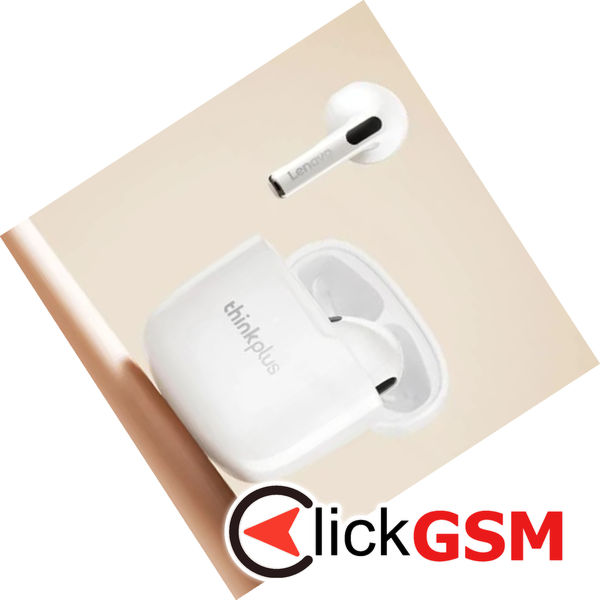Lenovo - Wireless Earbuds ThinkPlus LivePods LP1 (21184) - Bluetooth, True Wireless, Half-In-Ear - White