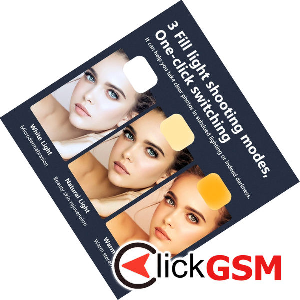 Techsuit - Selfie Stick (L13d) - Stable Tripod with Double Fill Light, Bluetooth Remote Control, 360, 116cm - Black