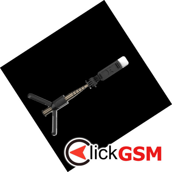 Techsuit - Mini Selfie Stick (L10s) - Stable Tripod with Bluetooth Remote Control and Fill Light, 70cm - Black