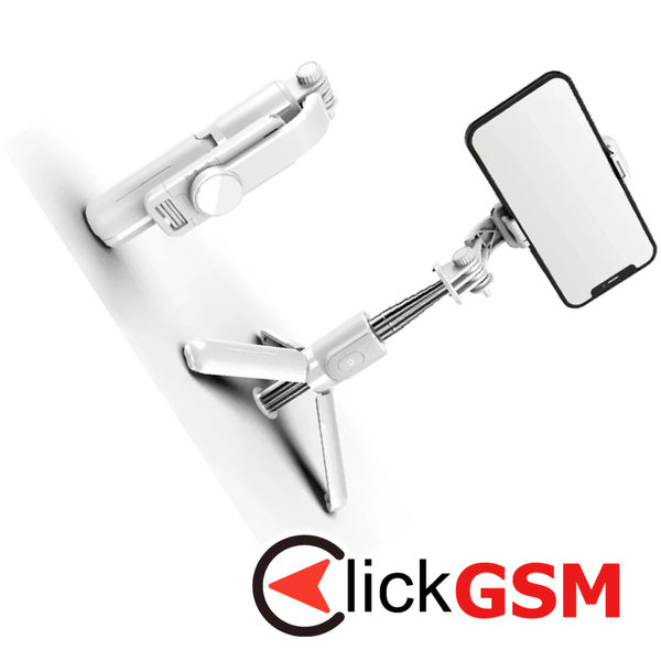 Techsuit - Mini Selfie Stick (L11) - Stable Tripod with Bluetooth Self Timer, 360 Rotation, 73cm - Black