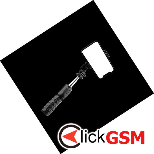 Techsuit - Mini Selfie Stick (Q11) - Stable Tripod with Bluetooth Remote Control, 360 Rotation, Stainless Steel, 74cm - Black