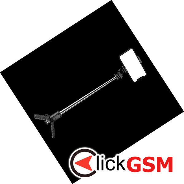 Techsuit - Mini Selfie Stick (Q11) - Stable Tripod with Bluetooth Remote Control, 360 Rotation, Stainless Steel, 74cm - Black