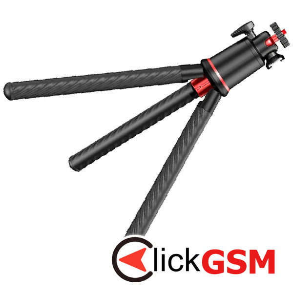 Techsuit - Selfie Stick (C03) - with Flexible Telescopic Pole Tripod, Remote Control, 360 Ball Head, 64cm - Black