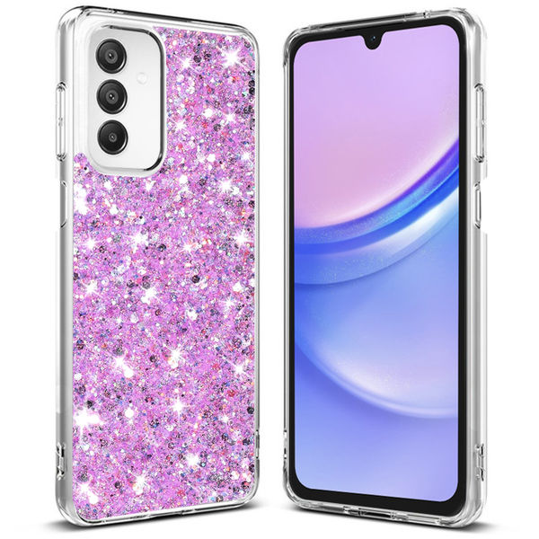 Techsuit - Sparkly Glitter - Samsung Galaxy A15 4G / A15 5G - Magenta