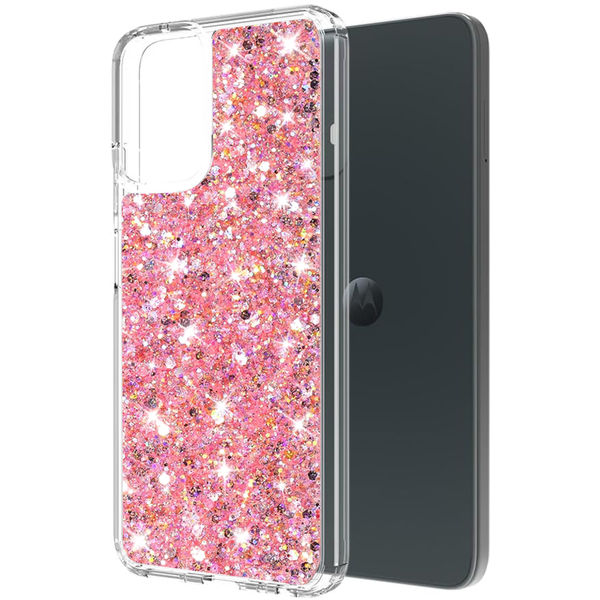 Techsuit - Sparkly Glitter - Motorola Moto G14 - Pink