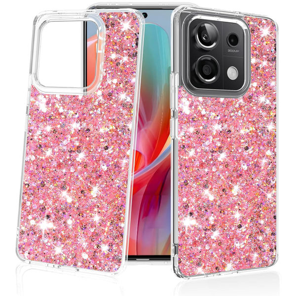 Techsuit - Sparkly Glitter - Xiaomi Redmi Note 13 Pro 5G / Poco X6 - Pink