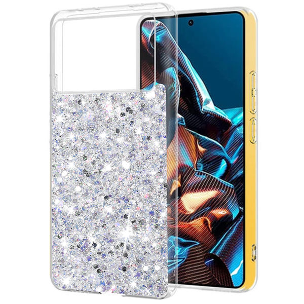Techsuit - Sparkly Glitter - Xiaomi Poco X6 Pro - White