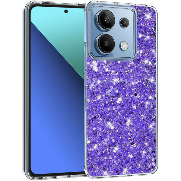 Techsuit - Sparkly Glitter - Xiaomi Redmi Note 13 4G - Purple