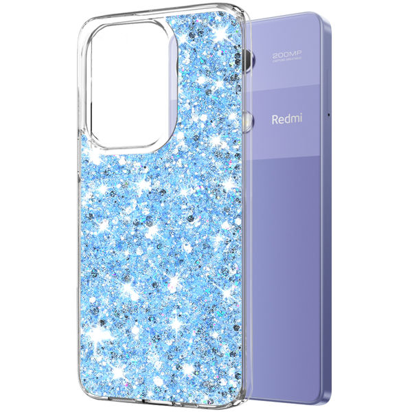 Techsuit - Sparkly Glitter - Xiaomi Redmi Note 13 Pro 4G / Poco M6 Pro 4G - Blue