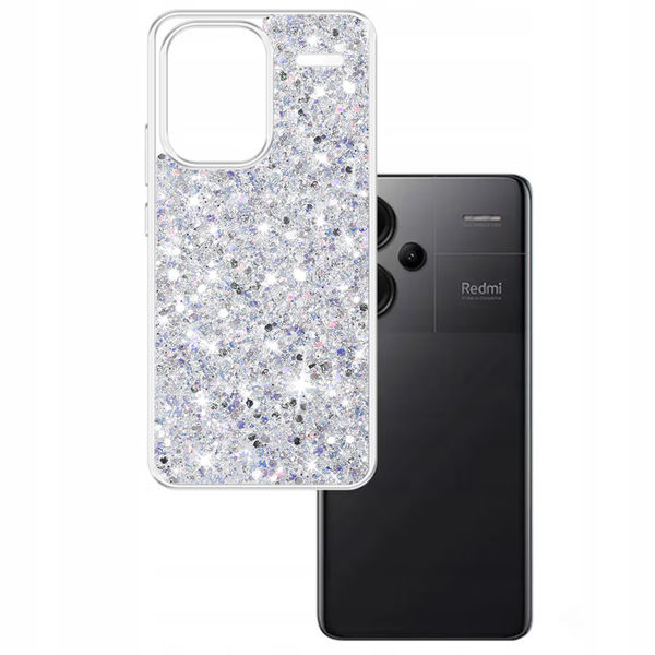 Techsuit - Sparkly Glitter - Xiaomi Redmi Note 13 Pro+ 5G - White