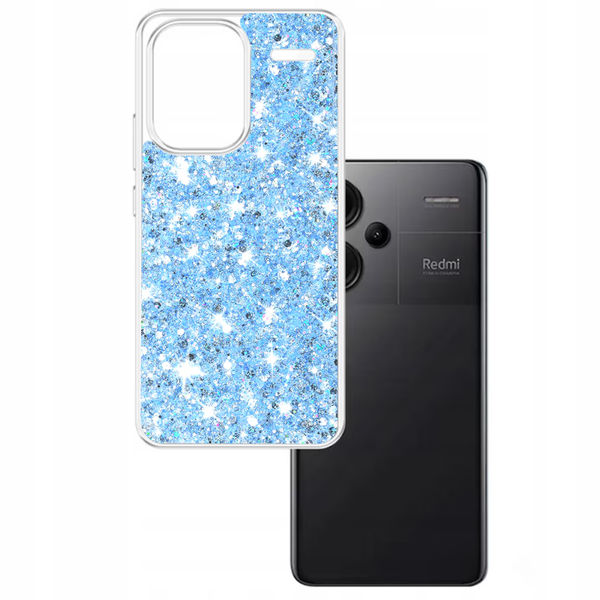 Techsuit - Sparkly Glitter - Xiaomi Redmi Note 13 Pro+ 5G - Blue