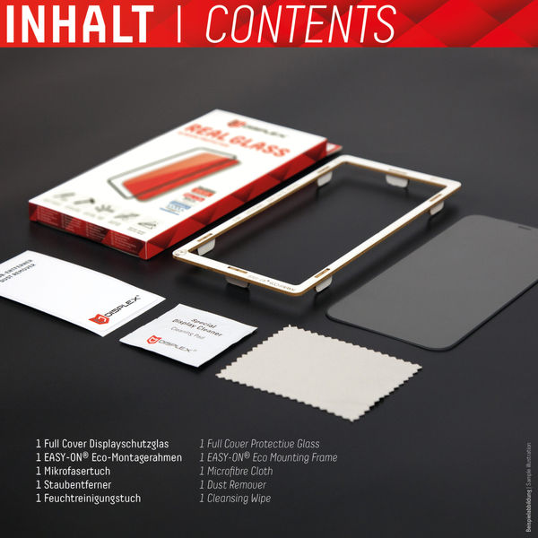 Displex - Premium Real Glass Full Cover - Samsung Galaxy S22 Plus 5G - Black