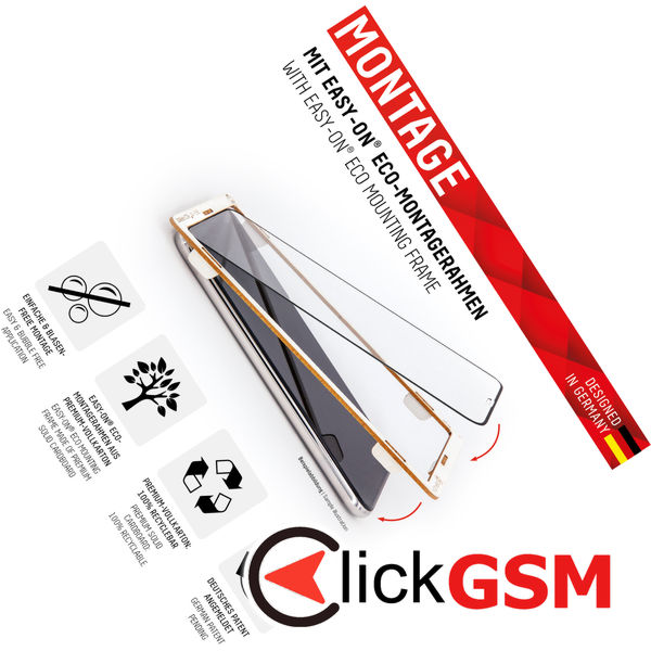 Displex - Premium Real Glass Full Cover - iPhone 6 / 6S / 7 / 8 / SE 2, SE 2020 / SE 3, SE 2022 - Black