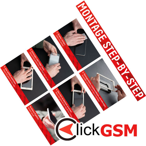 Displex - Premium Real Glass Full Cover - iPhone 6 / 6S / 7 / 8 / SE 2, SE 2020 / SE 3, SE 2022 - Black