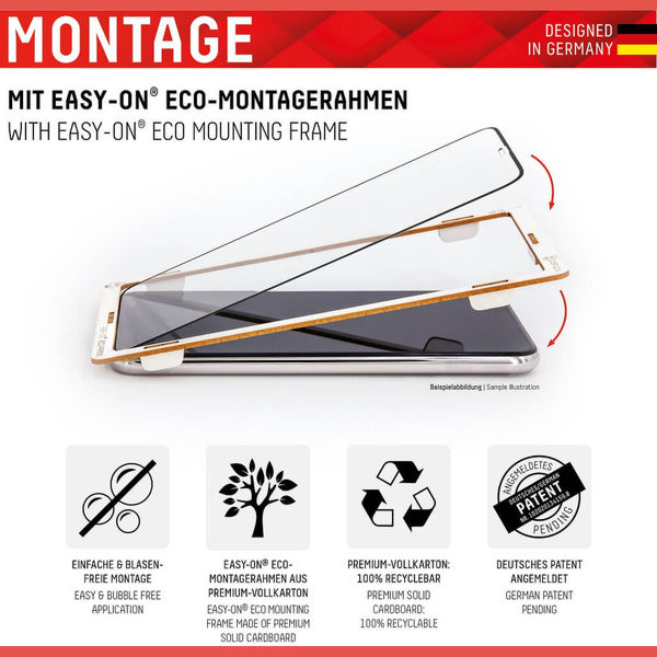 Displex - Premium Real Glass Full Cover - iPhone 13 Pro Max / iPhone 14 Plus - Black