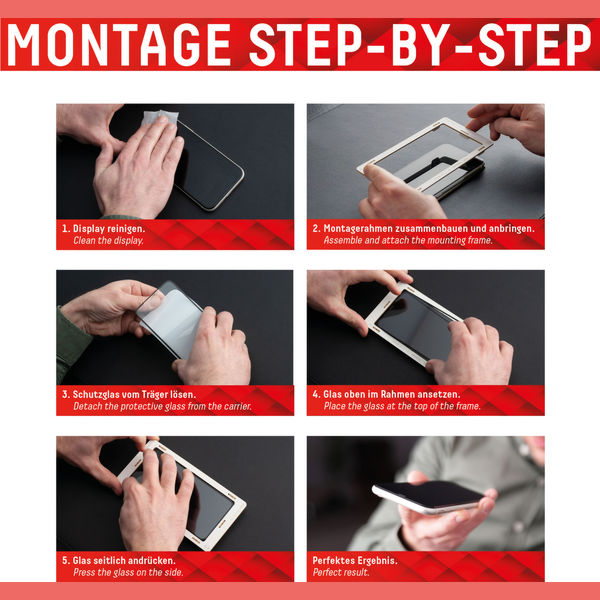 Displex - Premium Real Glass Full Cover - iPhone 13 mini - Black