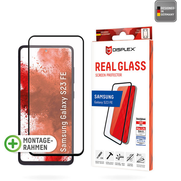 Displex - Premium Real Glass Full Cover - Samsung Galaxy S23 FE - Black
