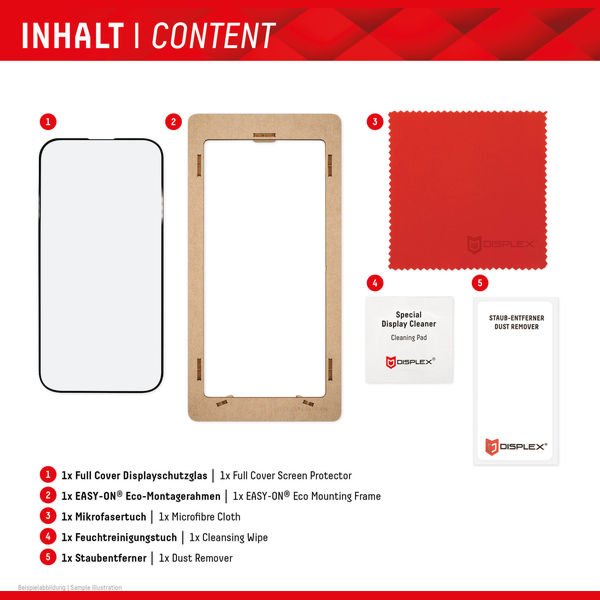 Displex - Premium Real Glass Full Cover - Samsung Galaxy S24 - Black