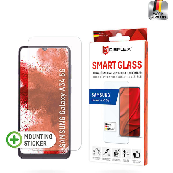 Displex - Premium Smart FlexiGlass - Samsung Galaxy A34 5G - Clear