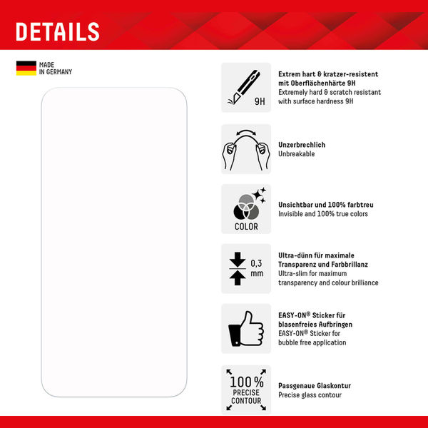 Displex - Premium Smart FlexiGlass - Samsung Galaxy A34 5G - Clear