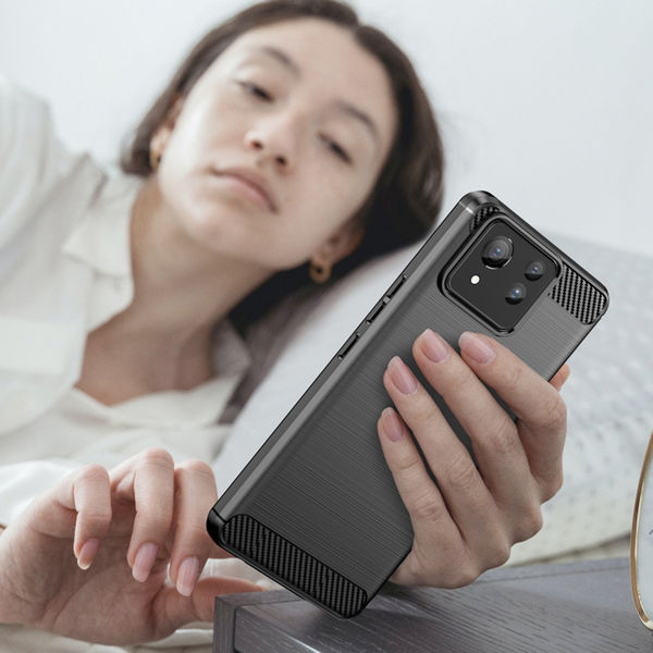 Techsuit - Carbon Silicone - Asus Zenfone 11 Ultra - Black