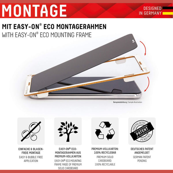 Displex - Premium Real Glass Privacy Full Cover - iPhone 13 Pro Max / iPhone 14 Plus - Black