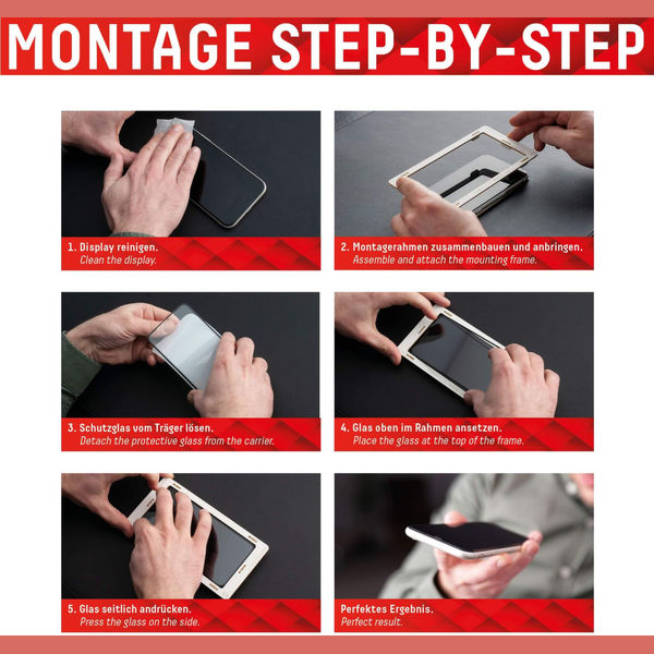 Displex - Premium Real Glass Privacy Full Cover - iPhone 13 Pro Max / iPhone 14 Plus - Black