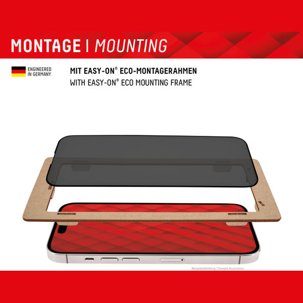 Displex - Premium Real Glass Privacy Full Cover - Samsung Galaxy S24 Plus - Black