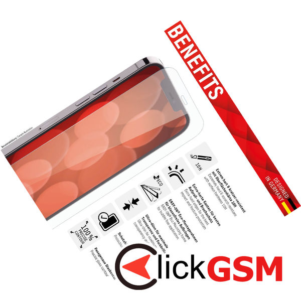 Displex - Premium Real Glass 2D - iPhone 6 / 6S / 7 / 8 / SE 2, SE 2020 / SE 3, SE 2022 - Clear