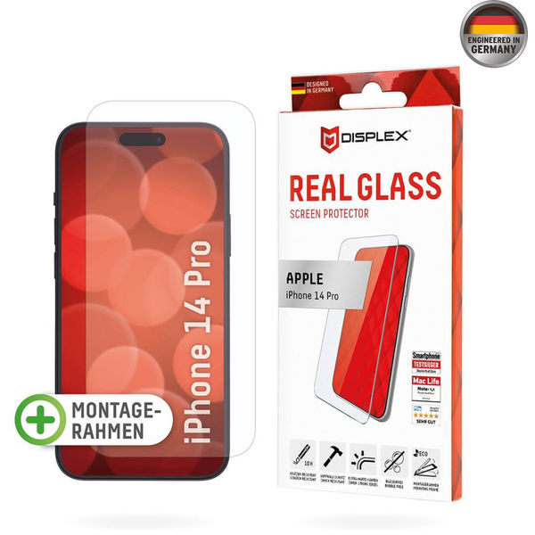Displex - Premium Real Glass 2D - iPhone 14 Pro - Clear