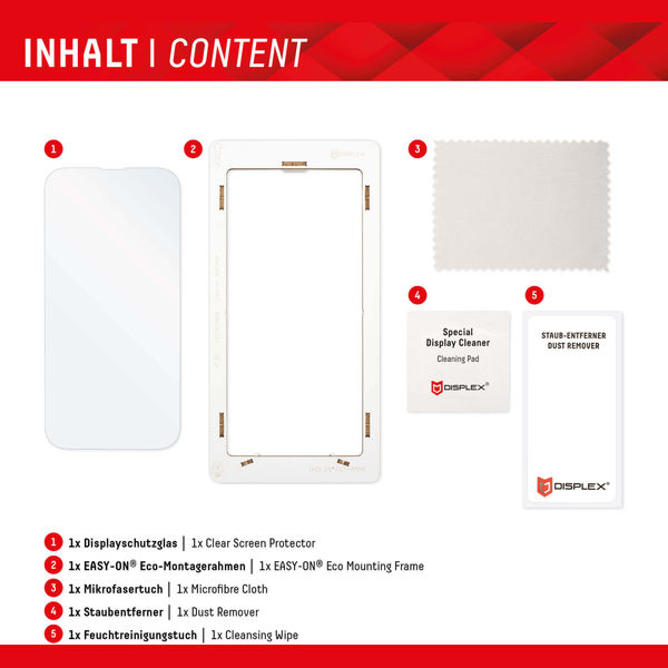 Displex - Premium Real Glass 2D - Samsung Galaxy A54 - Clear