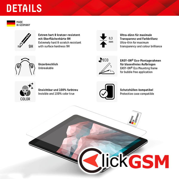 Displex - Premium Tablet FlexiGlass - iPad Air 13 (2024) - Clear