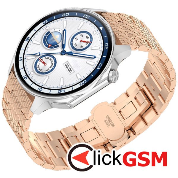 Techsuit - Watchband 22mm (W052) - Huawei Watch GT 2 (46mm)/GT 2 Pro/GT 3 Pro (46mm)/Ultimate, Xiaomi Watch S1 - Rose Gold