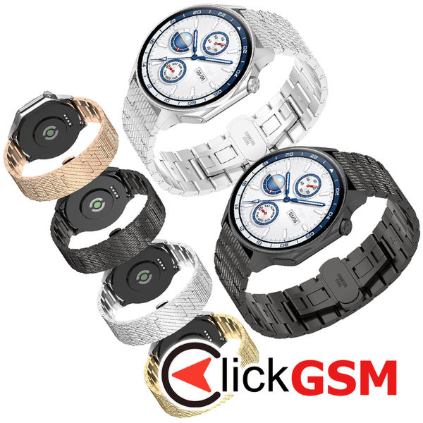 Techsuit - Watchband 22mm (W052) - Huawei Watch GT 2 (46mm)/GT 2 Pro/GT 3 Pro (46mm)/Ultimate, Xiaomi Watch S1 - Rose Gold