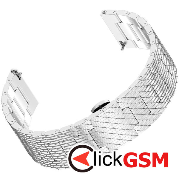 Techsuit - Watchband 22mm (W052) - Huawei Watch GT 2 (46mm)/GT 2 Pro/GT 3 Pro (46mm)/Ultimate, Xiaomi Watch S1 - Silver