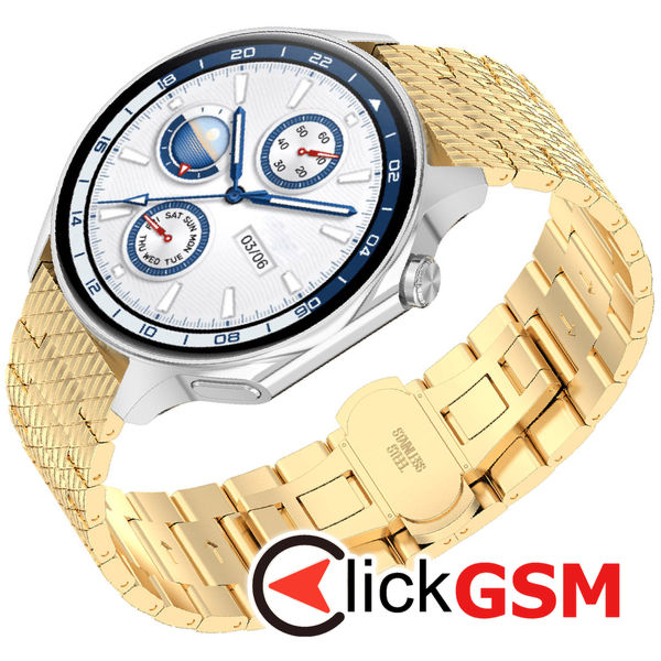 Techsuit - Watchband 22mm (W052) - Huawei Watch GT 2 (46mm)/GT 2 Pro/GT 3 Pro (46mm)/Ultimate, Xiaomi Watch S1 - Gold