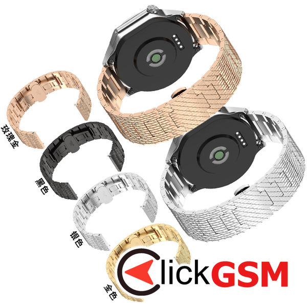 Techsuit - Watchband 22mm (W052) - Huawei Watch GT 2 (46mm)/GT 2 Pro/GT 3 Pro (46mm)/Ultimate, Xiaomi Watch S1 - Gold