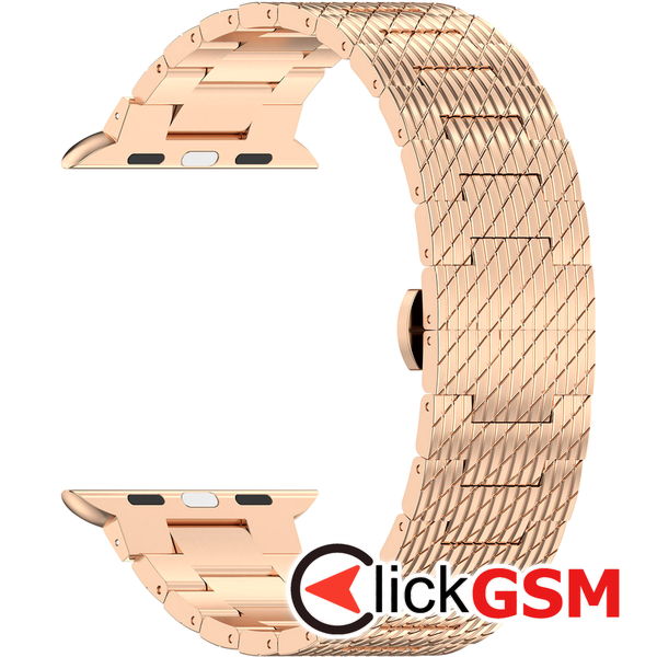Techsuit - Watchband 35mm (W052) - Apple Watch 1/2/3/4/5/6/7/8/9/10/SE/SE 2/Ultra/Ultra 2 (42/44/45/46/49mm) - Rose Gold