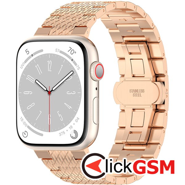 Techsuit - Watchband 35mm (W052) - Apple Watch 1/2/3/4/5/6/7/8/9/10/SE/SE 2/Ultra/Ultra 2 (42/44/45/46/49mm) - Rose Gold