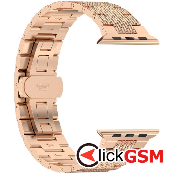 Techsuit - Watchband 35mm (W052) - Apple Watch 1/2/3/4/5/6/7/8/9/10/SE/SE 2/Ultra/Ultra 2 (42/44/45/46/49mm) - Rose Gold