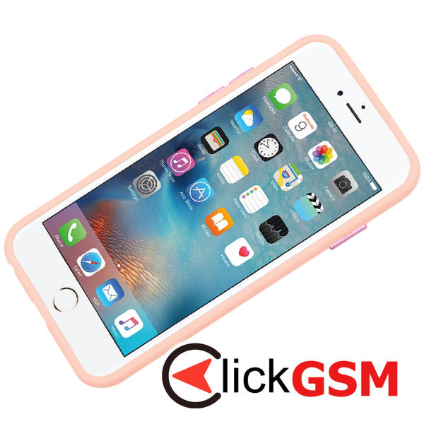 Techsuit - HaloFrost Series - iPhone 6 / 6s / 7 / 8 / SE 2, SE 2020 / SE 3, SE 2022 - Pink