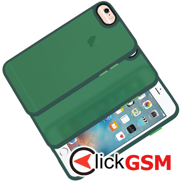 Techsuit - HaloFrost Series - iPhone 6 / 6s / 7 / 8 / SE 2, SE 2020 / SE 3, SE 2022 - Midnight Green