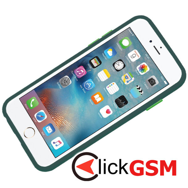 Techsuit - HaloFrost Series - iPhone 6 / 6s / 7 / 8 / SE 2, SE 2020 / SE 3, SE 2022 - Midnight Green