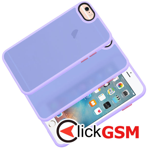 Techsuit - HaloFrost Series - iPhone 6 / 6s / 7 / 8 / SE 2, SE 2020 / SE 3, SE 2022 - Light Purple