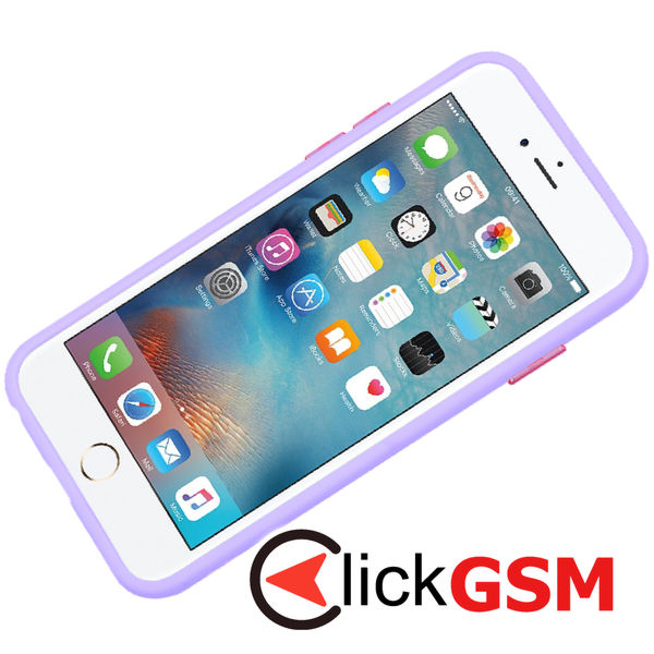 Techsuit - HaloFrost Series - iPhone 6 / 6s / 7 / 8 / SE 2, SE 2020 / SE 3, SE 2022 - Light Purple