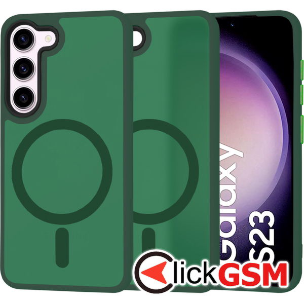 Techsuit - HaloFrost MagSafe Series - Samsung Galaxy S23 - Midnight Green
