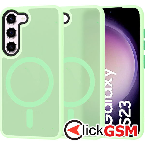 Techsuit - HaloFrost MagSafe Series - Samsung Galaxy S23 - Light Green