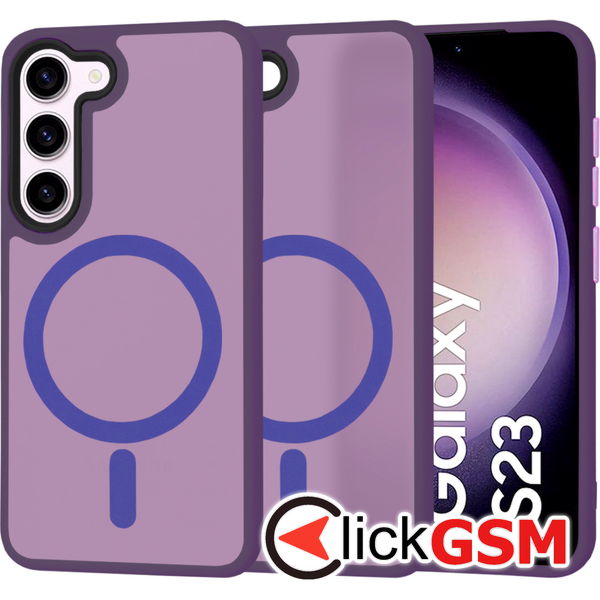 Techsuit - HaloFrost MagSafe Series - Samsung Galaxy S23 - Deep Purple