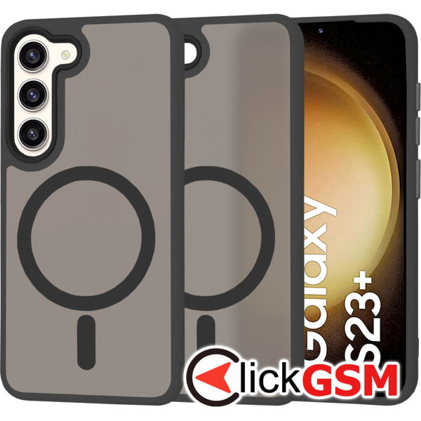 Techsuit - HaloFrost MagSafe Series - Samsung Galaxy S23 Plus - Black