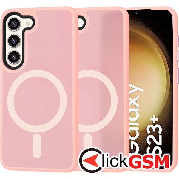 Techsuit - HaloFrost MagSafe Series - Samsung Galaxy S23 Plus - Pink